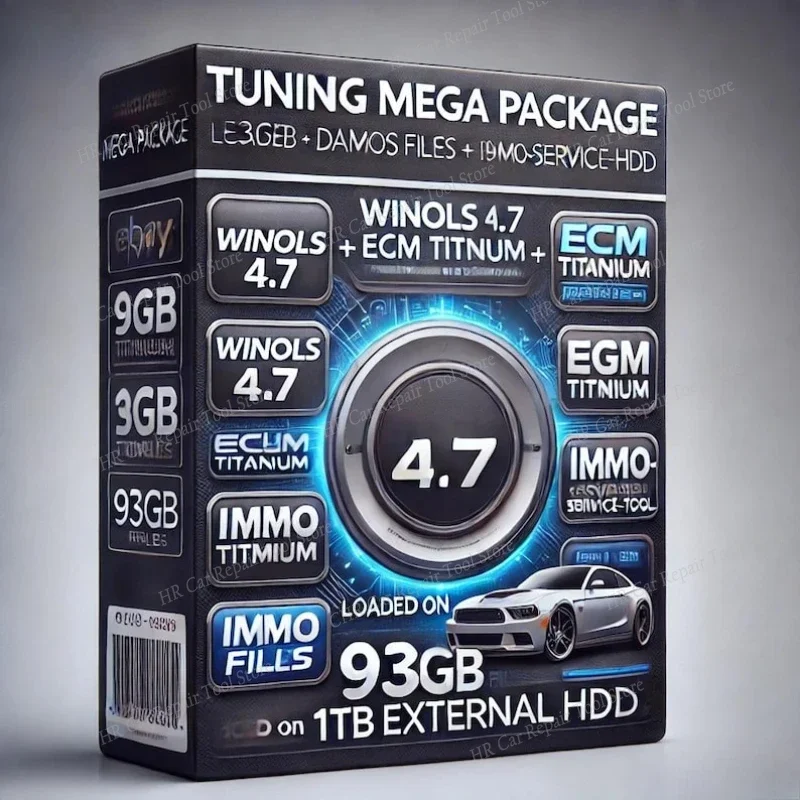 Newest ECU Programming Tool Winols 4.7 Software+ 93GB Damos Files +ECM ...