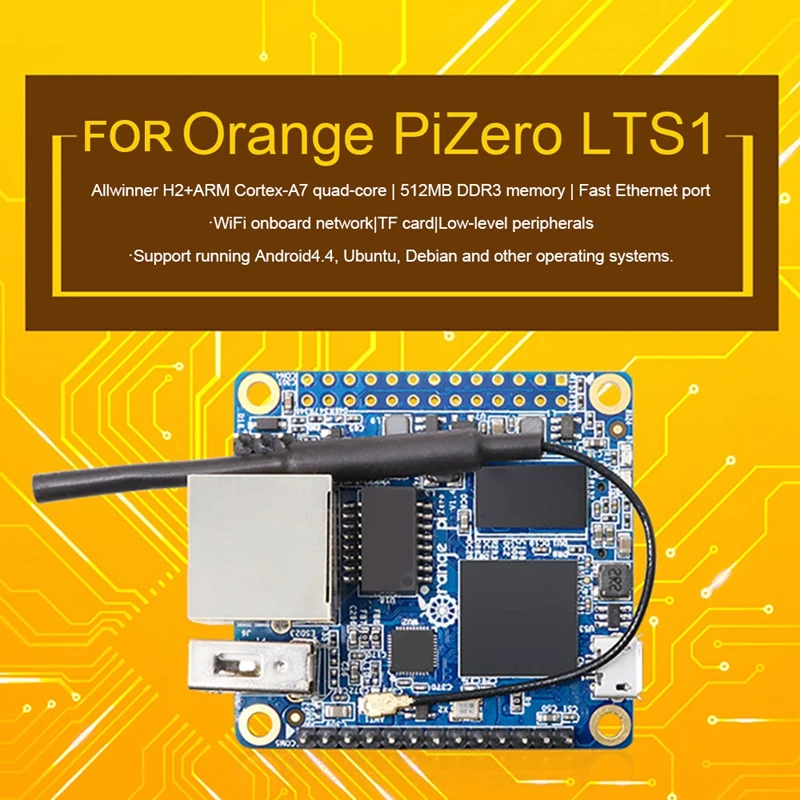 Orange Pi Zero LTS Allwinner H3 Ĩ 4 ھ Cortex-A7 512MB DDR3 ޸ ǻ   α׷ MCU