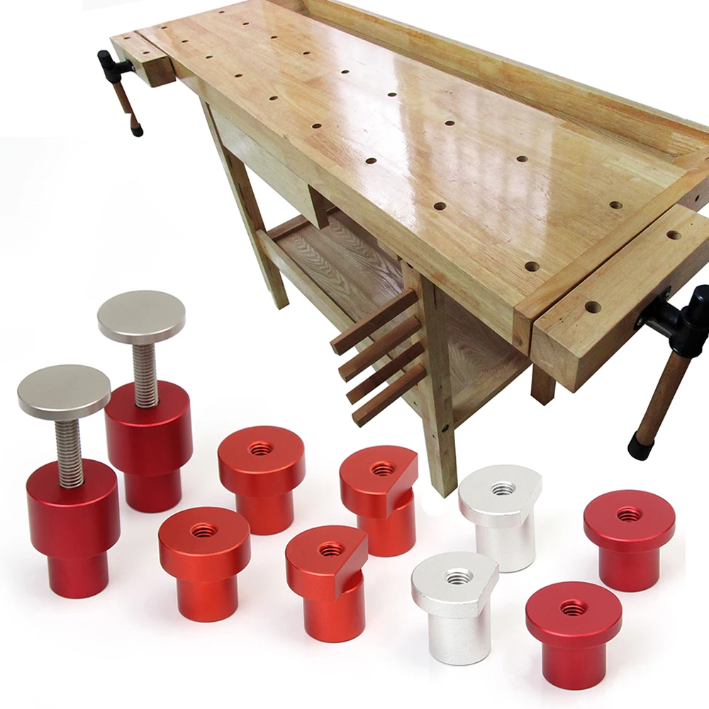 AluminumAlloyWorkbenchPegBrakeStopsBenchClamp20mmDog