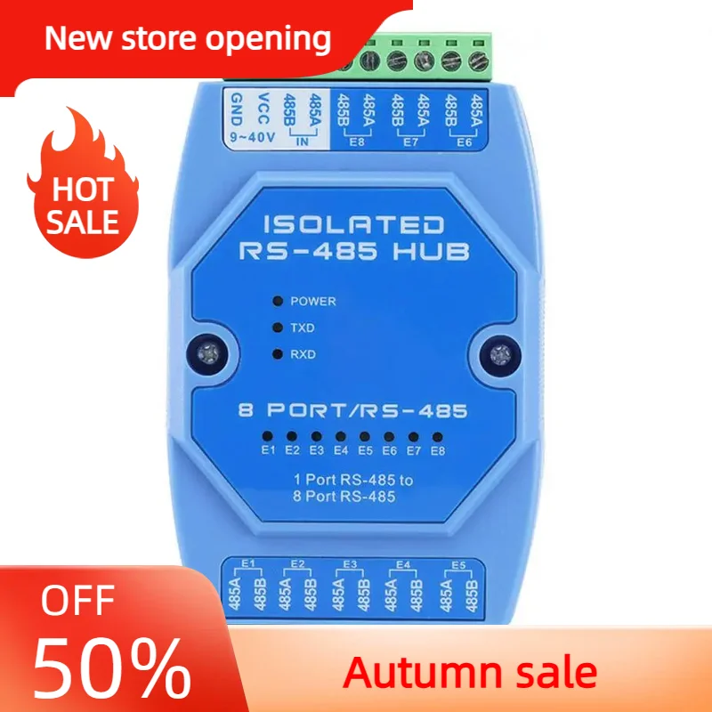 485-hub-8channel-rs485-distributor-repeater-one-sub-eight-industrial-photoelectric-isolated-relay