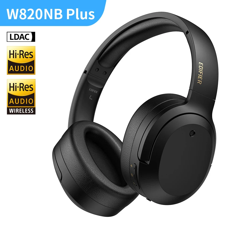 ヘッドホン EDIFIER W82ONB EDIFIER W820NB ANCワイヤレスヘッドホンBluetoothヘッドセット