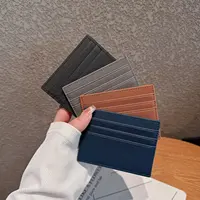 Luxury Pu Leather Men's Coin Money Cards Wallet Male Thin Mini ID Business Credit Card Holder Small Cardholder Purse for Women 1