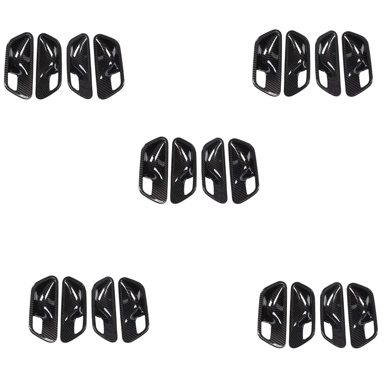 A16P-5X 카본 파이버 스타일 자동차 도어 핸들 커버 트림 BMW 3 4 시리즈..