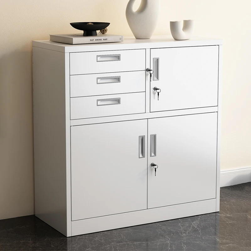 Medicine Office Filing Cabinet Metal Kitchen Living Room Modern Desk Cabinet Storage Garage Bureau Meuble Szafka Furniture Home living room garage cabinet filing metal kitchen white medicine desk cabinet modern storage bureau travail meuble furniture