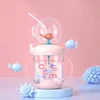 220ML Kid Water Glass Learning Cup Portable Drinking Bottle Whale Water Spray Cup Outdoor Water Cup Straw Feed Water Bottle Gift 3
