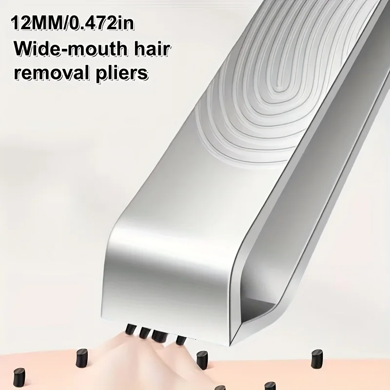 스테인리스 스틸 두꺼워진 정밀 눈썹 핀셋 고정밀 제모 핀셋 남성용 수염 핀셋