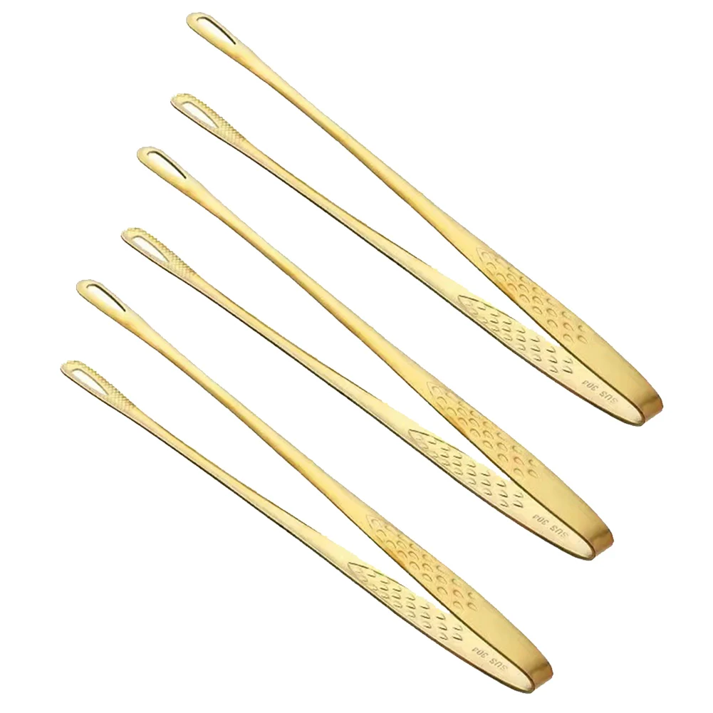 

3pcs Stainless Steel BBQ Tongs Barbecue Clip Long Tweezers Kitchen Grilling Cooking Food Clip Tool Korean Japanese 28x1.3cm