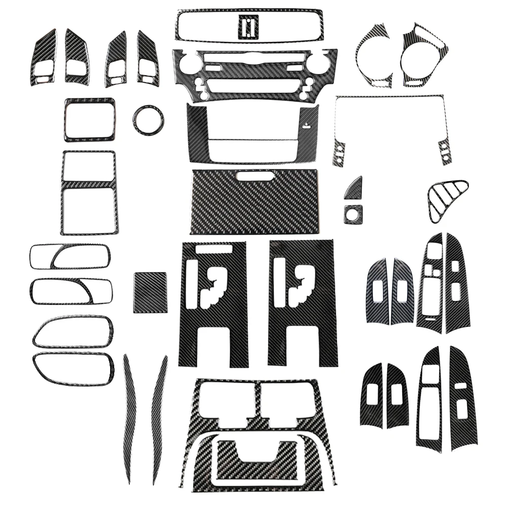 

Carbon Fiber Black Stickers For Lexus IS250 300 350 2006 2007 2008 2009 2010 2011 2012 Car Interior Decorative Accessories