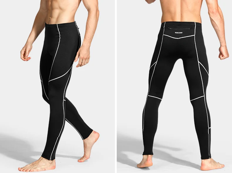 bisiklet kış erkek bisiklet pantolonları termal polar erkek spor tayt tayt uzun koşu pantolonları yastıklı koşu pantolonu olmadan – Detail 11