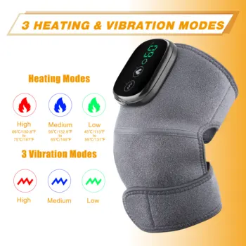 Smart Electric Knee Pad Massagers with Heat Thermal Joint Pain Relief Vibration Shoulder Elbow Knee Heating Pads Health care 5