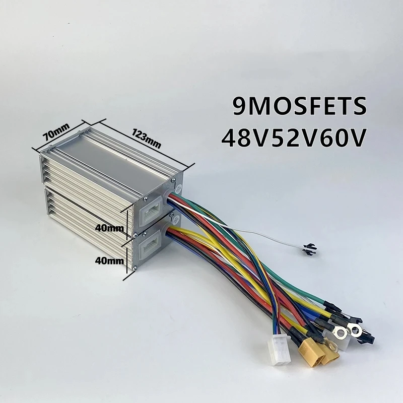 

Yunli 48V 52V 60V электрический контроллер для мотороллера 9 Mosfets 25A 28A контроллеры двигателя EScooter акселератор газа высокого качества