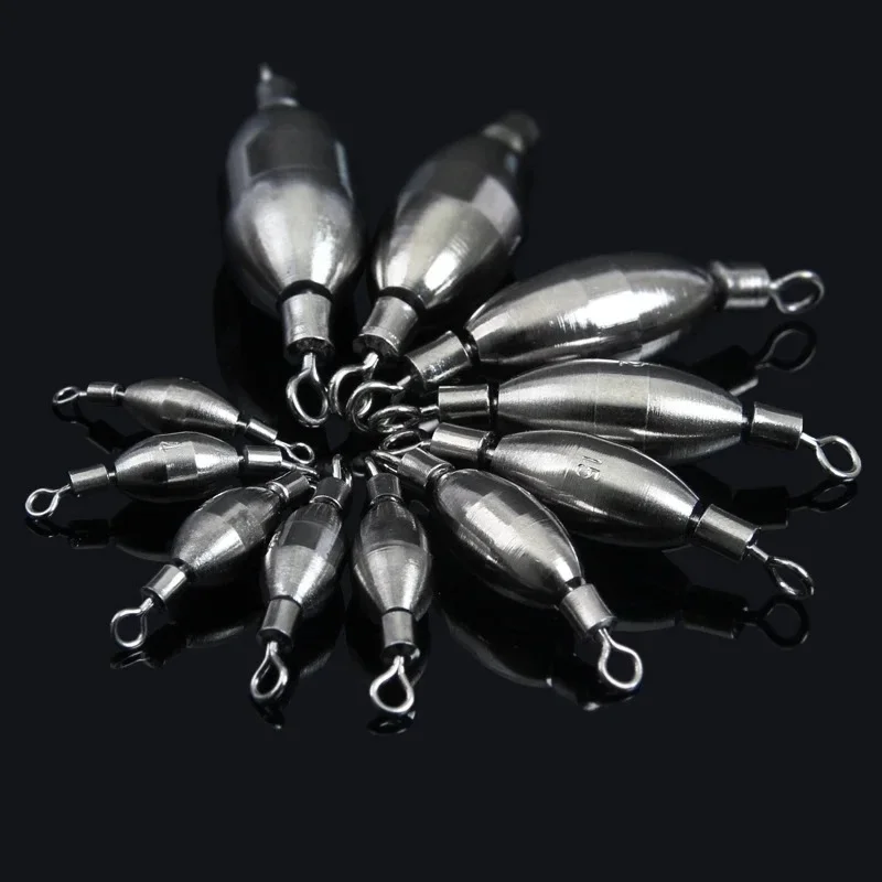 5pcs 1g-18g Brass Swivel Weight Sinker 2