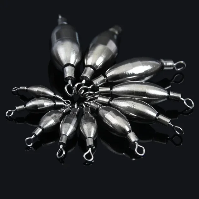 5pcs 1g-18g Brass Swivel Weight Sinker 2