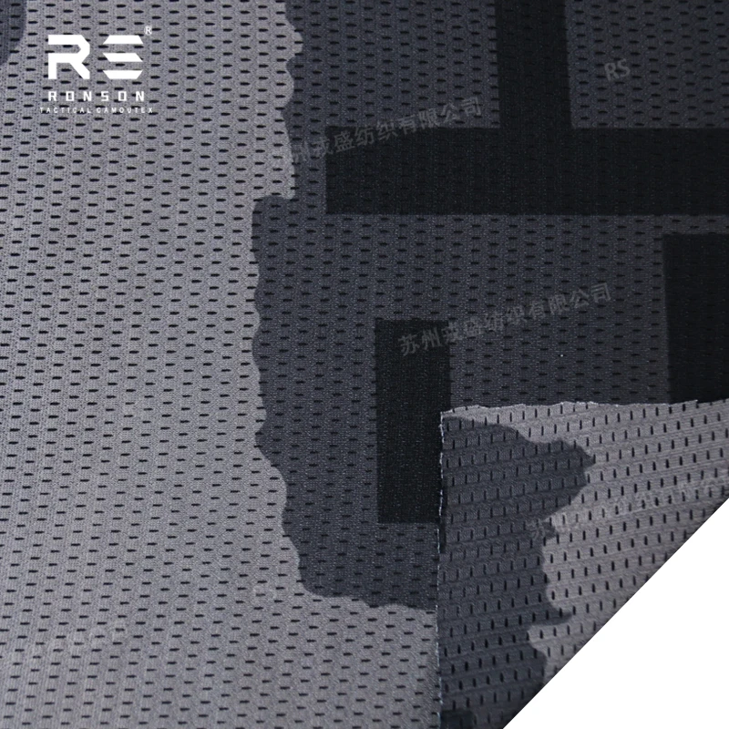 Mesh fabric 120gsm T-Block camouflage fabric tactical tricot mesh for printed
