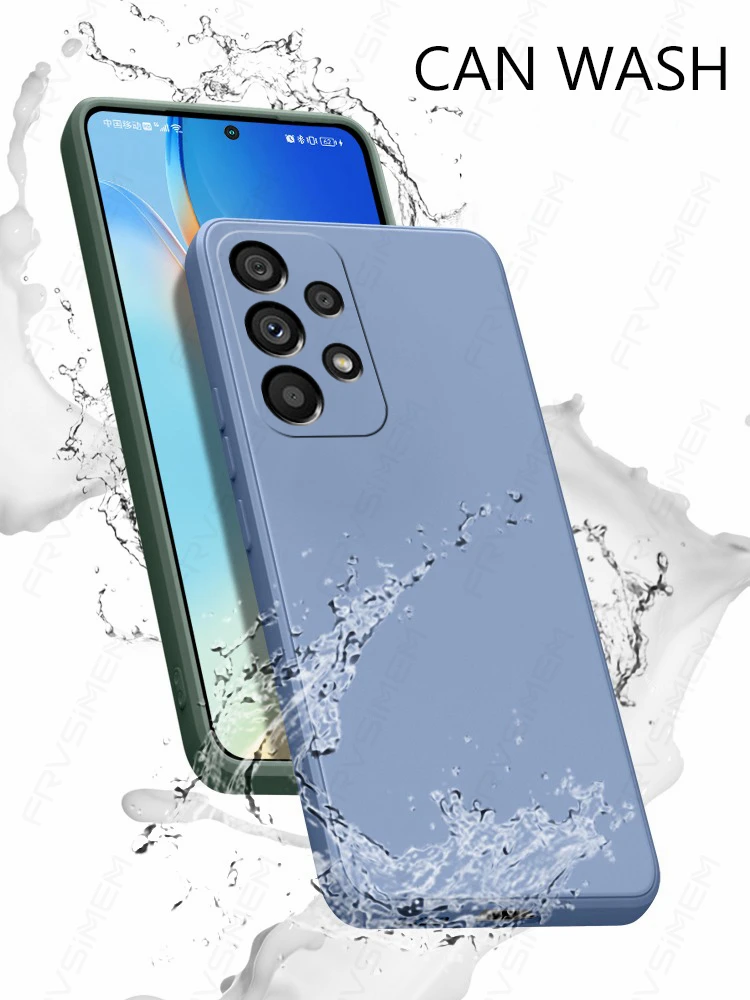 Luxus Original Flüssigsilikon Soft Cover für Samsung Galaxy A12 A22 A32 A22S A52 A72 A52S A33 A53 A73 5G M32 M12 M52 M_voghion.com