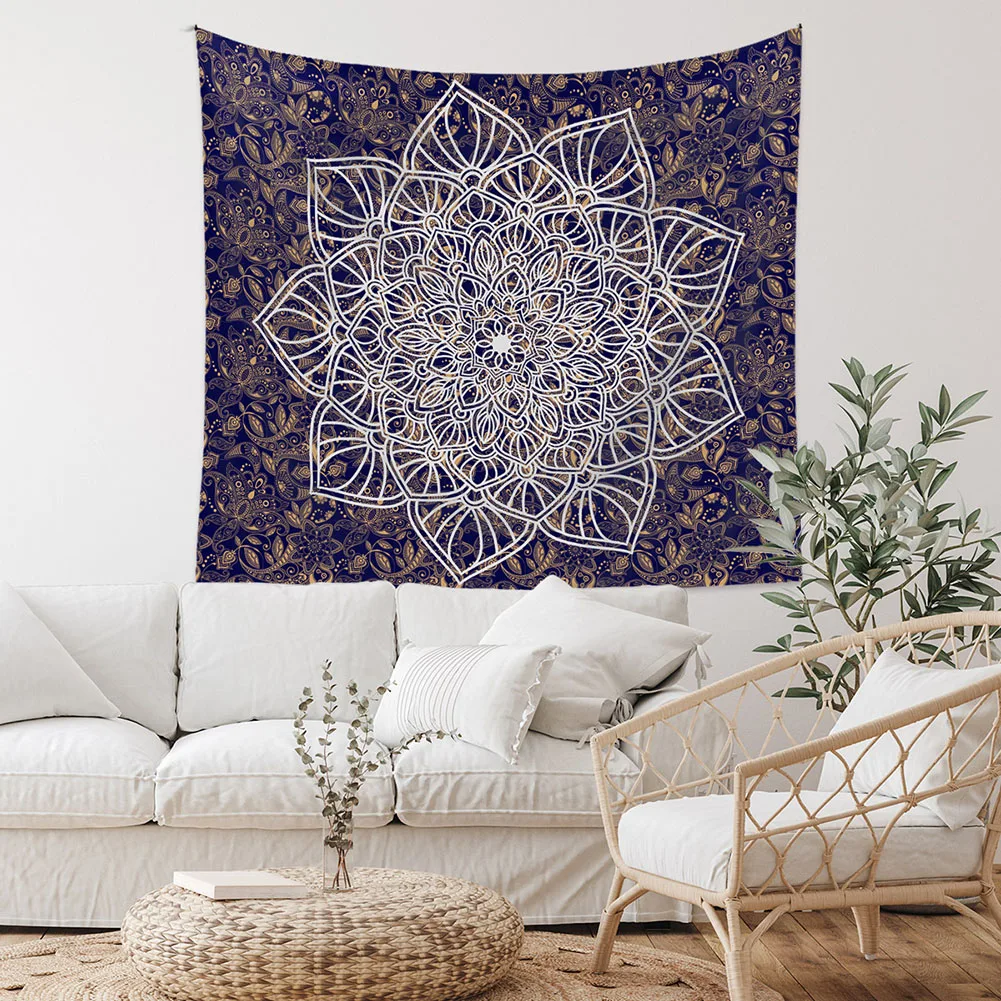 

Vibrant Bohemian Mandala Tapestry Indian Home Decoration Exquisite Craftsmanship Cozy and Artistic Environment 100x150cm