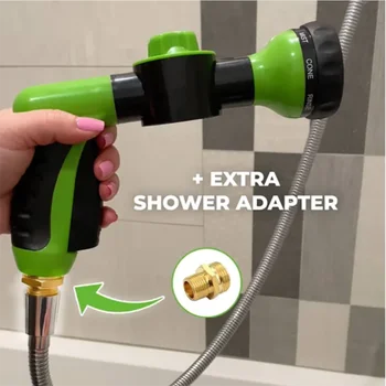 High-pressure Sprayer Nozzle Hose dog shower Gun 3 Mode Adjustable Pet Wash Cleaning bath Water Foam Soap Sprayer dog clean tool 3