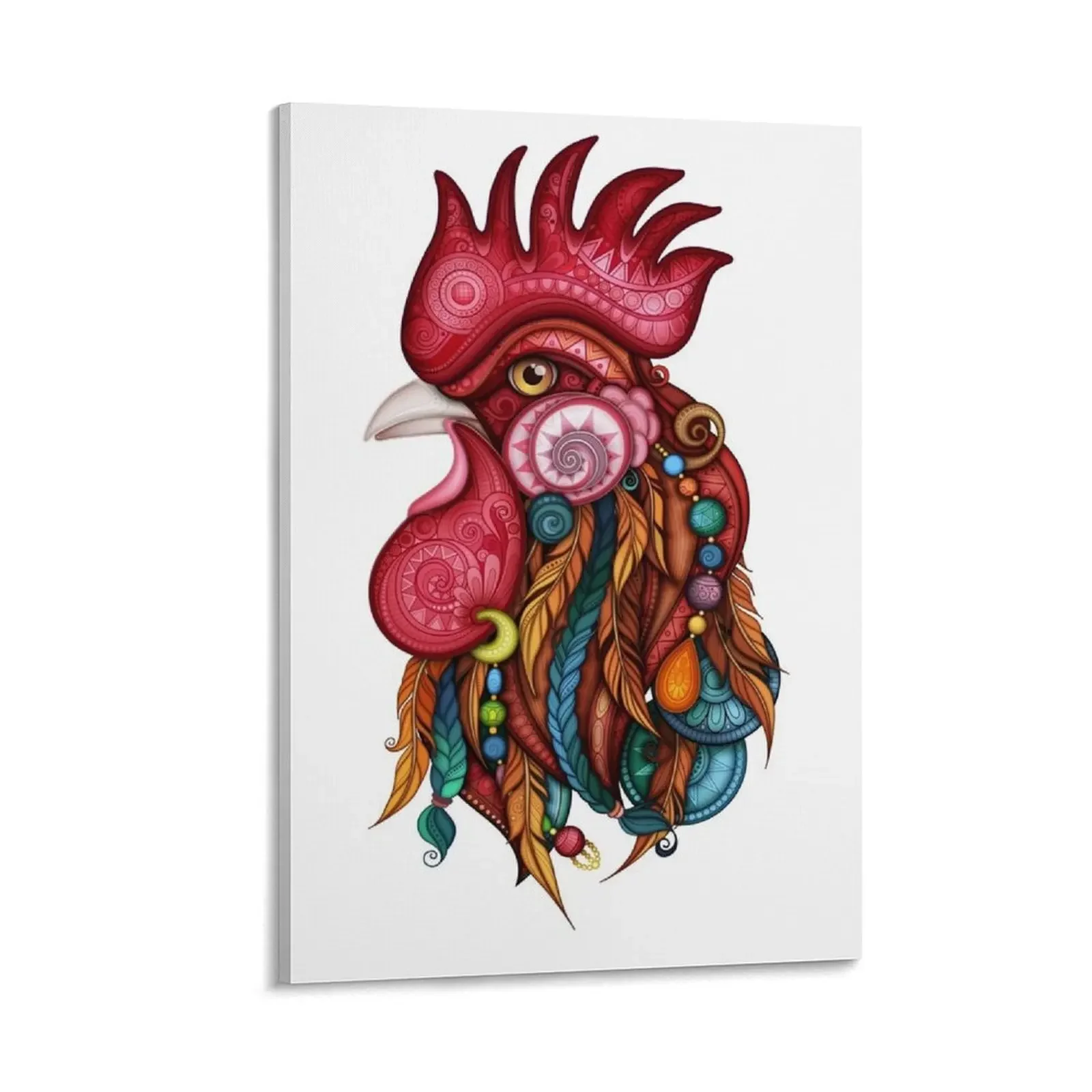 

Tribal Rooster Design Canvas Painting canvas wall art home decoration luxury fashion wall paintings