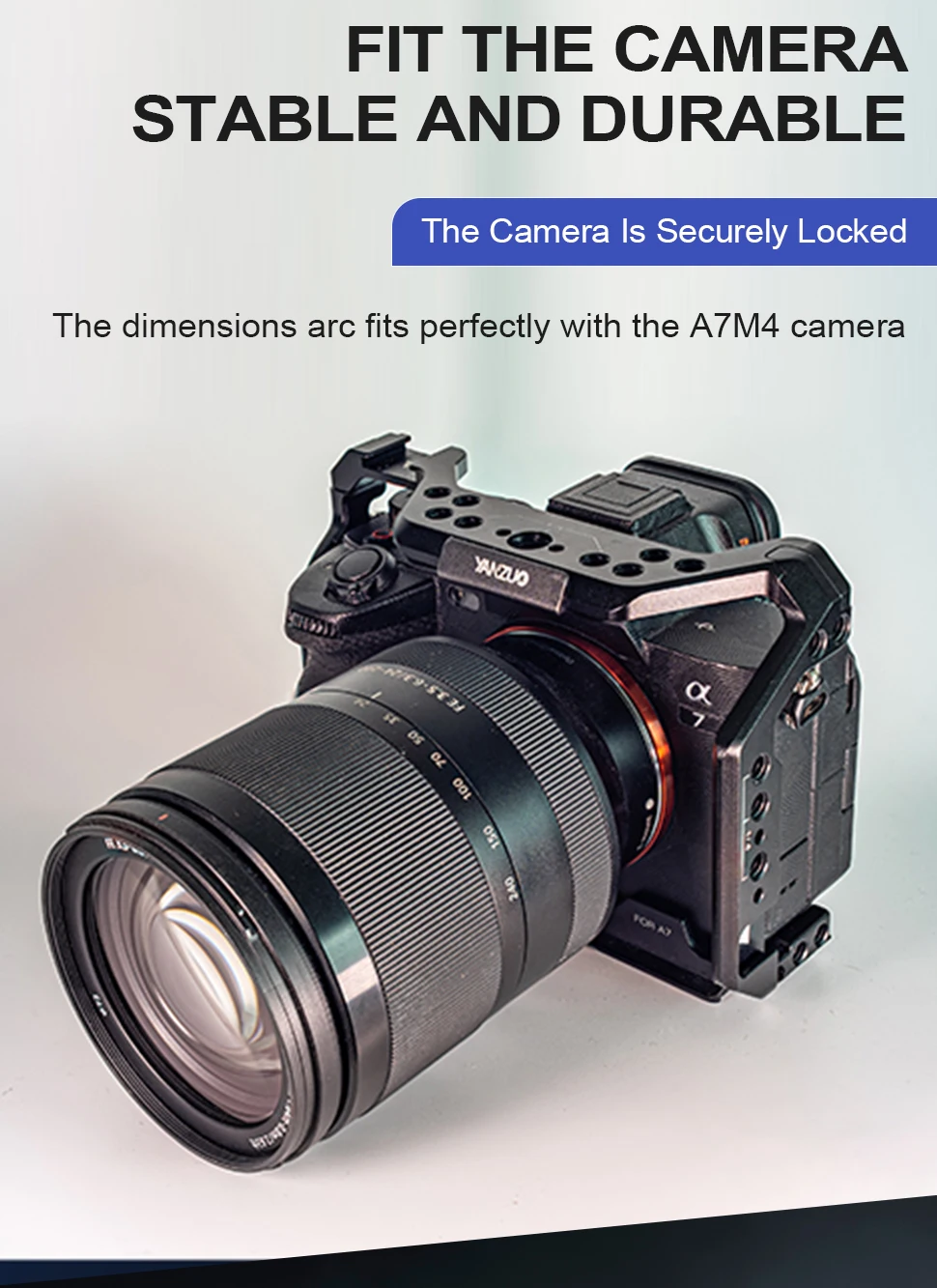A7M4 Camera Protection Frame Shooting Stabilizer 1/4 Locating Hole Camera Cage f
