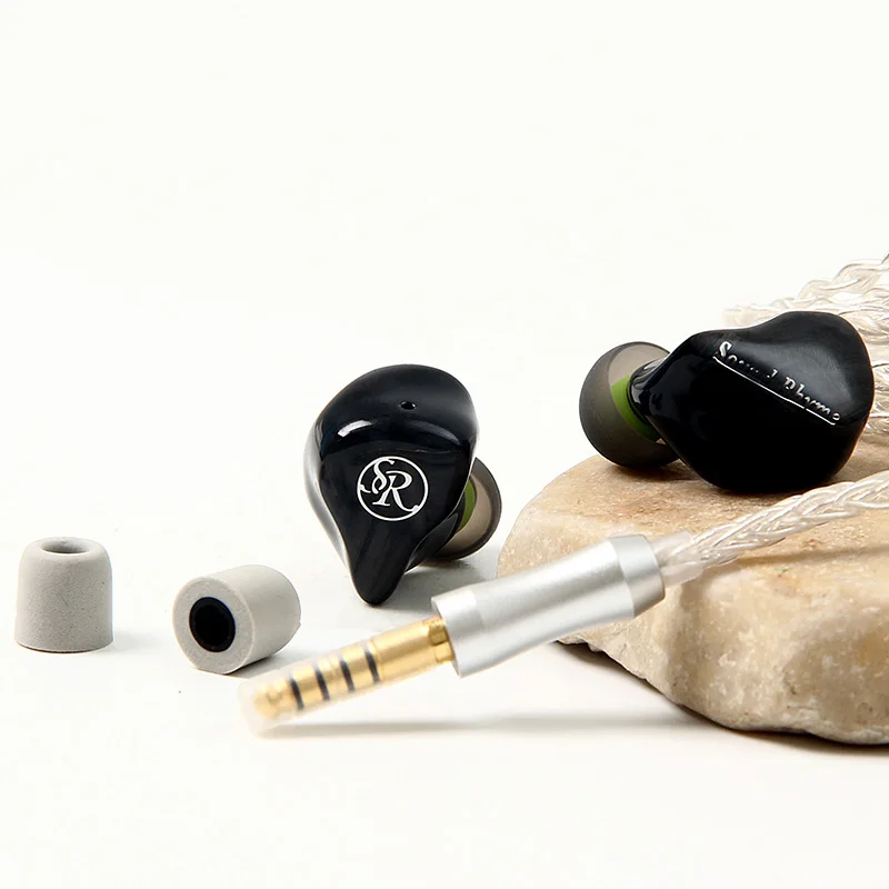 Sound Rhyme SR5 In-Ear HiFi Earphones 10-Unit Fever Subwoofer Hifi Coil Iron 0.78mm 2Pin 2.5+3.5+4.4mm Plug Music Headphones 5