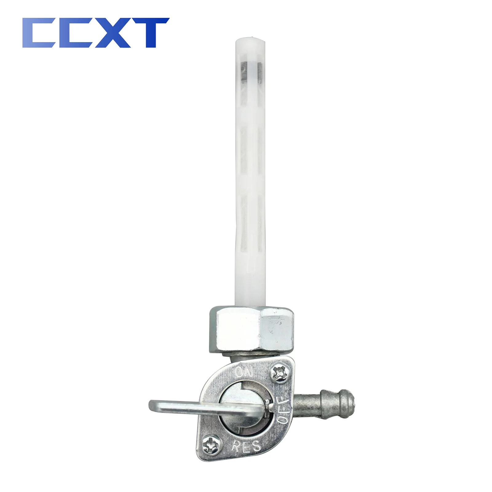  Interrupteur de Carburant Argent Robinet D'essence Ligne Robinet  d'essence Scooter Robinet D'essence Essence Ligne Robinet D'essence  Motoculteur pour Cyclomoteurs,Motos,QuadEnsemble de 4 Pièces