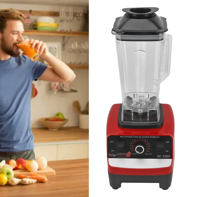 4500W Kitchen Blender 6 Blades 1.8L Jar Food Mixer 15 Speed 30000RPM Blender EU 220V Juicer Fruit Food Processor Ice Smoothies