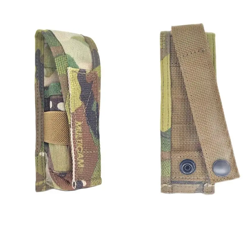 Tactical Raiders 9Mm Molle Vertical Single Pistol Mag Pouch Mc Multi Camo Tr075