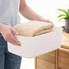 5pcs Stackable Storage Box Set,Rectangular Plastic Organizer Containers,Durable, Reusable,for Kitchen,Bathroom,Dorm Essentials 4