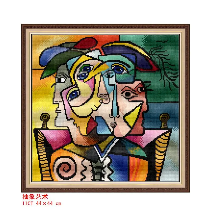 AbstractArtcrossstitchkit14ct11ctcountprintcanvashandsew