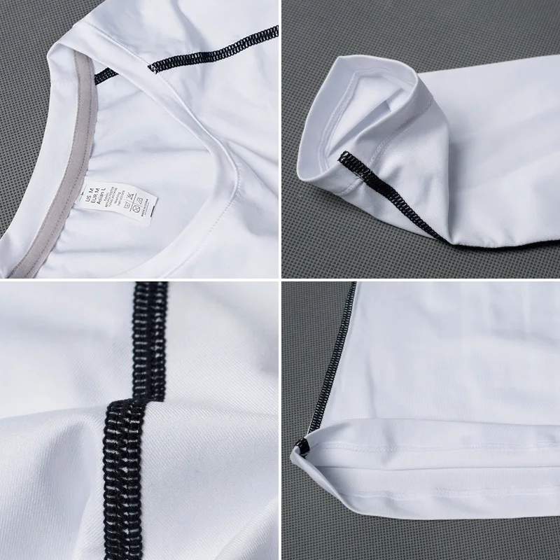 Men New Fitness Long Sleeve Tank Tops T-shirt Fashion Popular Man Clothing Breathable Quick-Drying T-shirts Oversized Sportswear