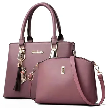 Set di borse da donna alla moda, borsa a tracolla semplice, adatta per il lavoro professionale e la fotografia di strada, versatile