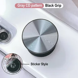 Grippopso CD Pattern Universal Phone Grip & Stand (Black Grip 5)