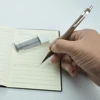 One Set Walnut Wood Mechanical Pencil and Lead 0.5mm Point Pen Writing Smooth Office School Drawing Sketching Chinese Stationery 3