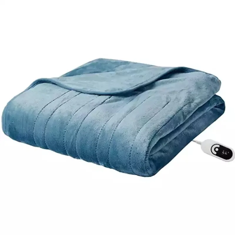 Washable Luxury 50 X 60 Lightweight Cozy Soft Fleece Plush Therapedic  Eelecric Throw Electric Heated Blanket For Winter - Sleeping Bags -  AliExpress