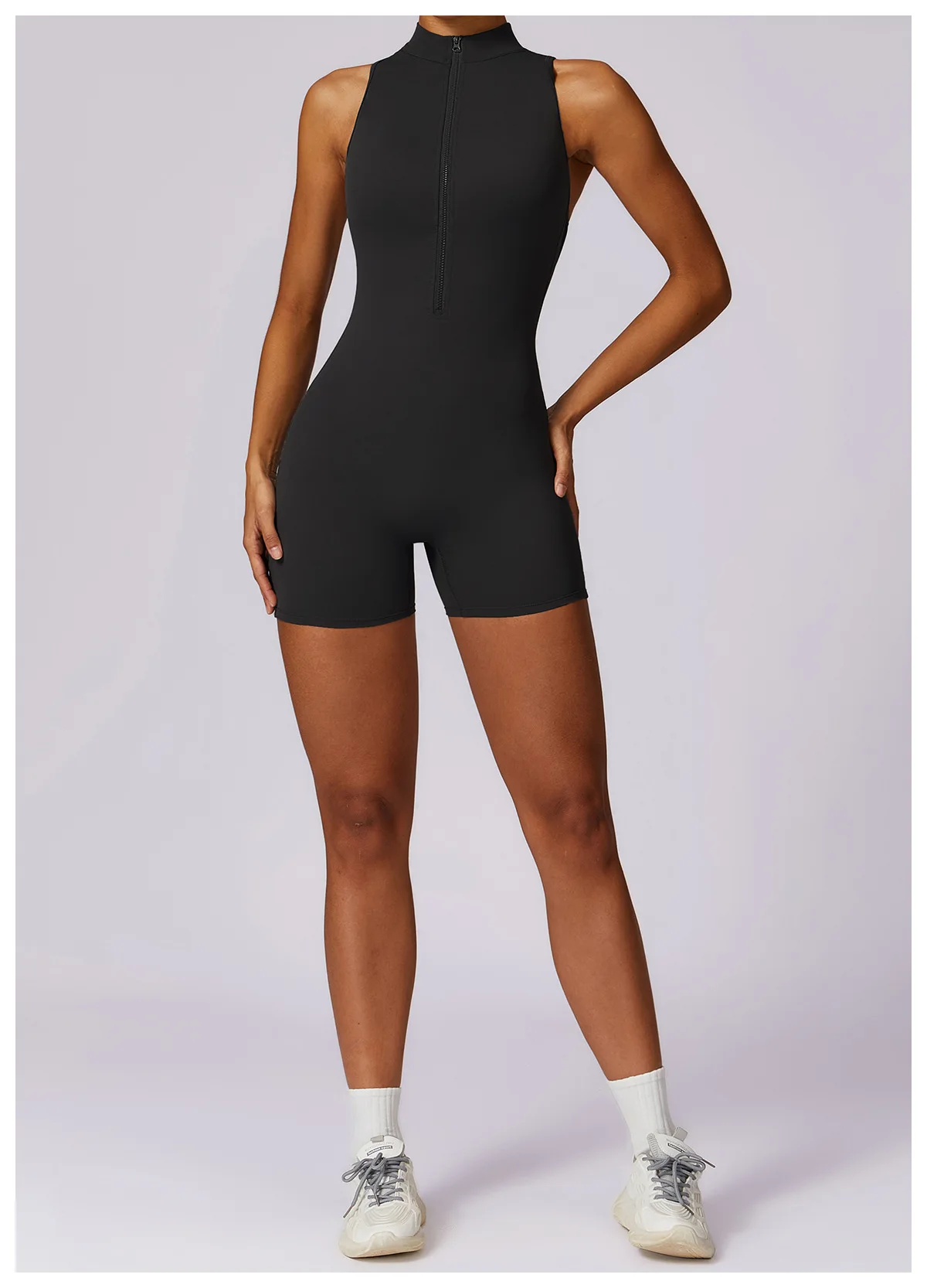 HGC Short Jumpsuit Gym Clothes For Women Sportswear Fitness Overalls Open Back Scrunch Booty Yoga Suit Sports Set Workout Outfit