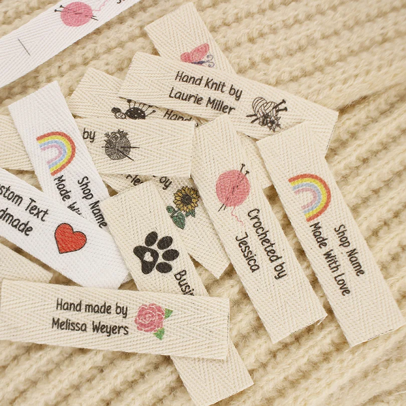 Twill labels Twill Tags for Clothes Labels Handmade Sewing Accessories Xw5530 15x60mm