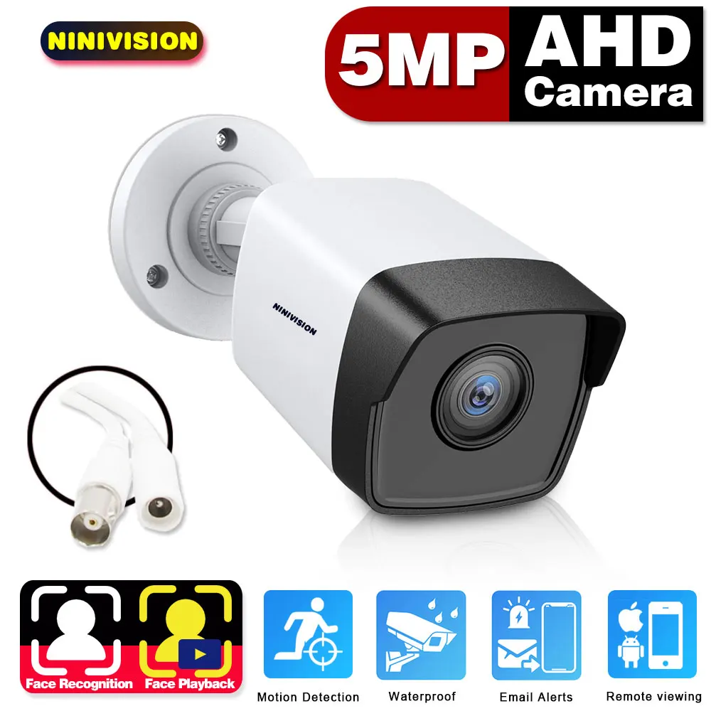 Cctv Analog Camera With Motion Sensor Outside Waterproof 1080p 2mp Ahd Dvr Security Camera