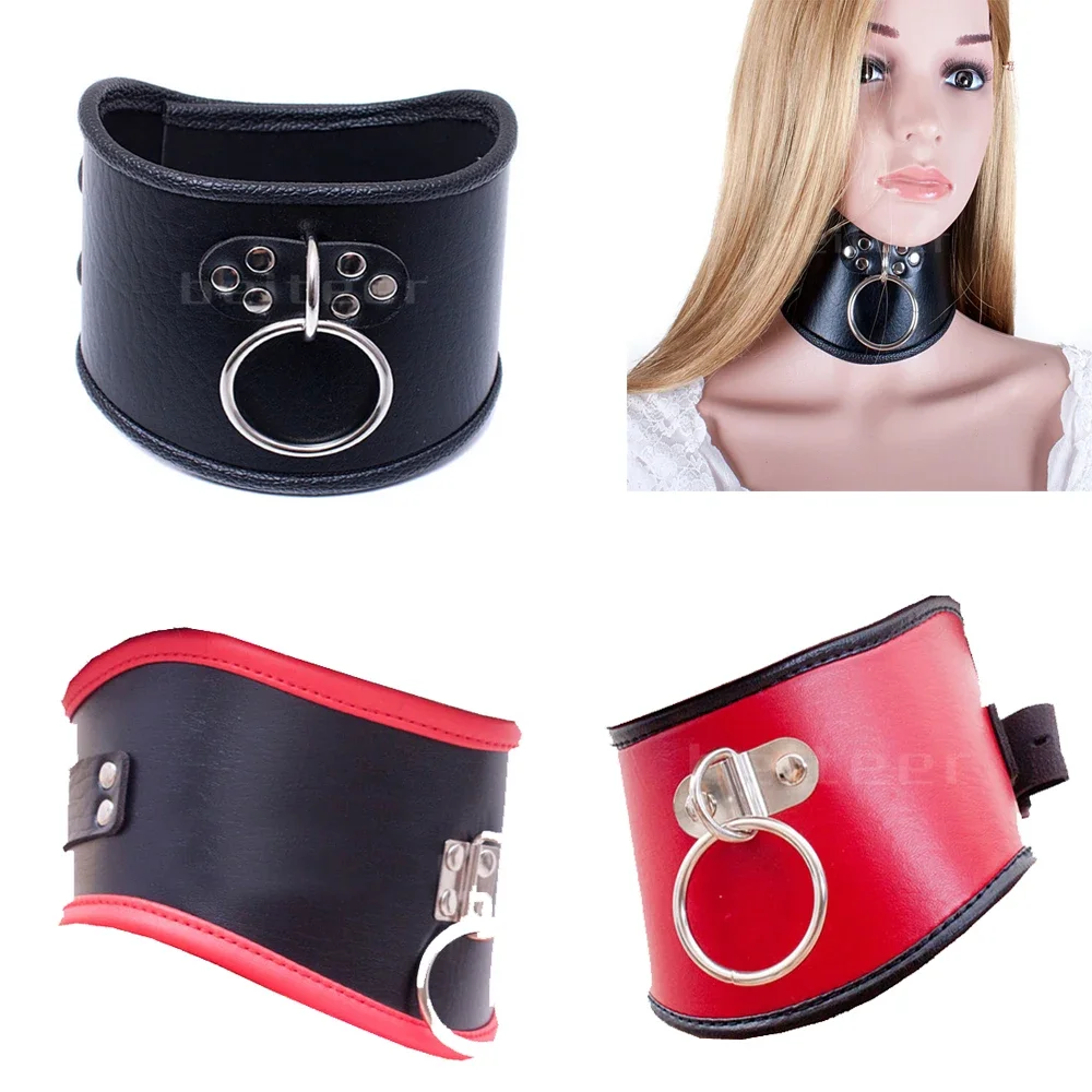 

Exotic Accessories of Slave Roleplay Leather Restraint Fetish Collar for Adults Sex Games Bdsm Bondage Traction Flirting Sex Toy