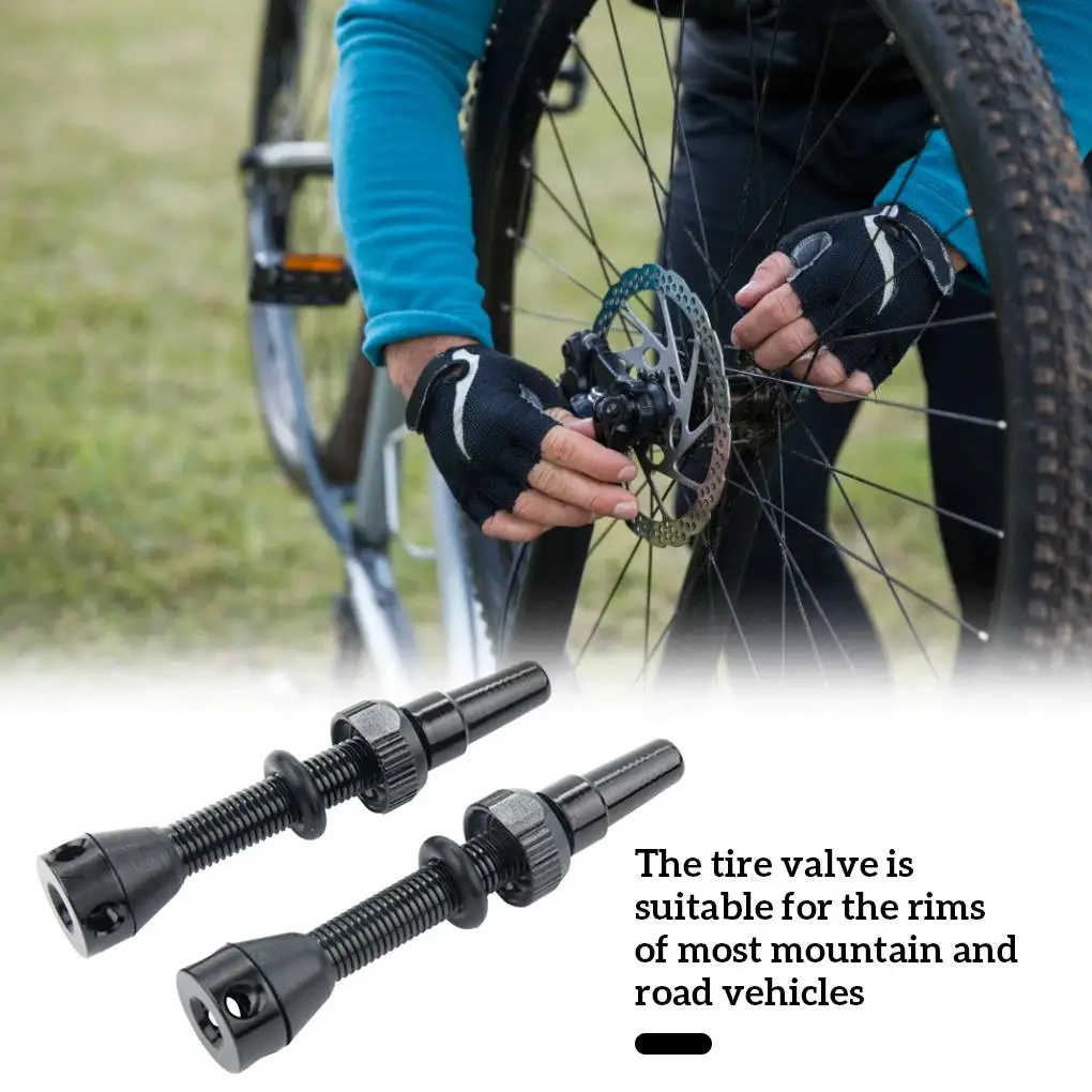 Bicycle Tubeless Tire Presta Valve Alloy Stem 44/60 F/V Removable Tire Tool bike valve Cycling Part
