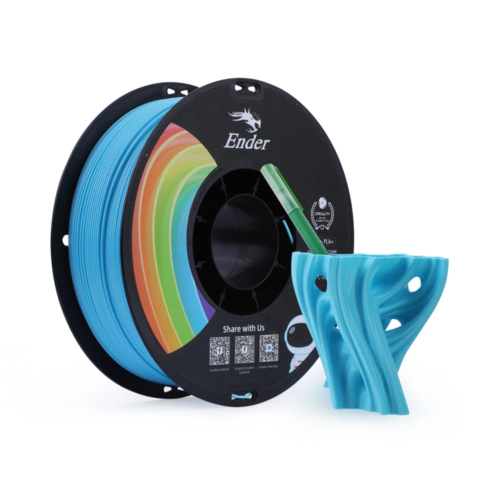 

CREALITY 3D Ender PLA+ Filament 1.75mm 1KG Toughness Upgraded High Cost-effective Neat Winding For All Creality FDM 3D Printers