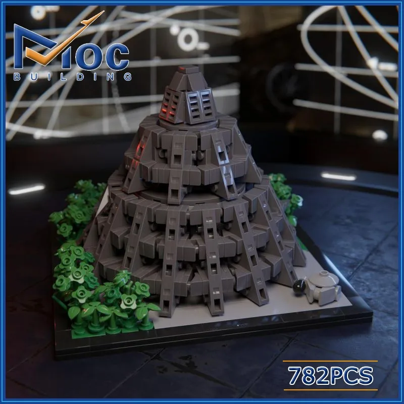 MOC Building Blocks Space Movie Scene Rebel Base Architecture Model DIY ...
