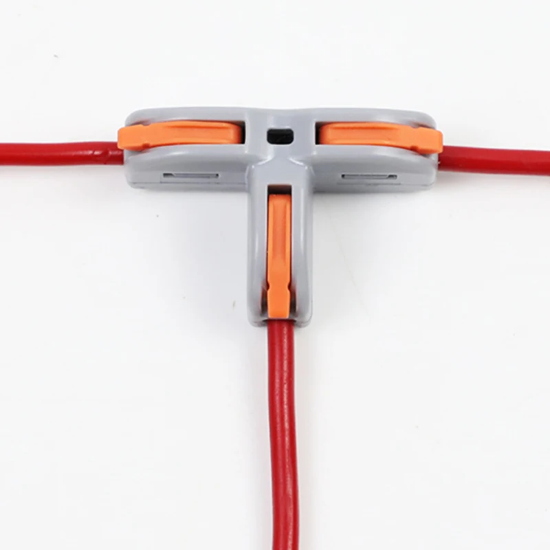 5PCS/10 stücke T3 Schnell Stecker T-Clip Drei-Wege Und Vier-Wege Splitter T-Clip kabel Zweig Schnell Stecker Terminals – Detail 1