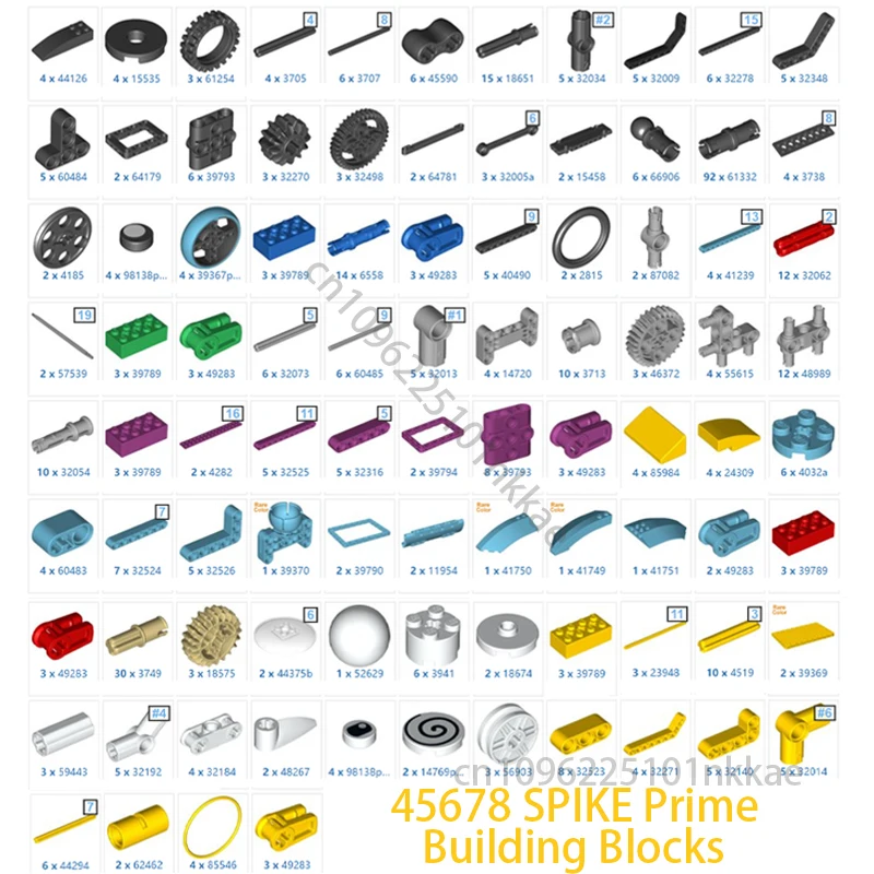 NEW Spike 45678 Technical Education Building Blocks Pack Spike Parts ...