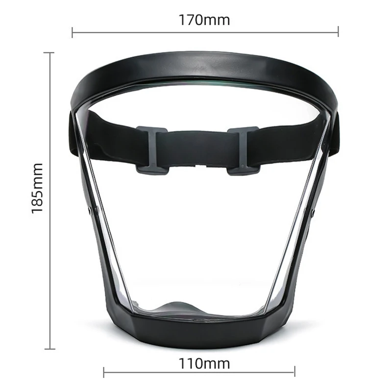 Anti-fog Anti Splash Full Face Protection Anti Droplet Mask Head Wear Glasses Space Spherical Goggles Full Face Protective Glass Disposable Face Mask Kn95 Mask