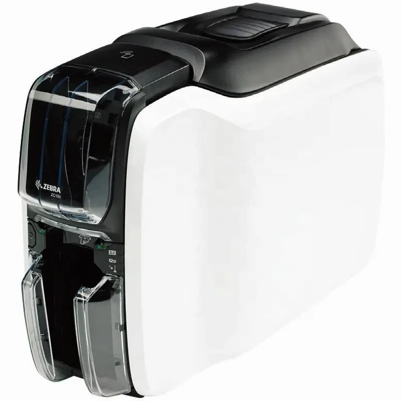 보안 Zebra ZC100 프린터 단면 인쇄 플라스틱 USB ID PVC 카드 프린터