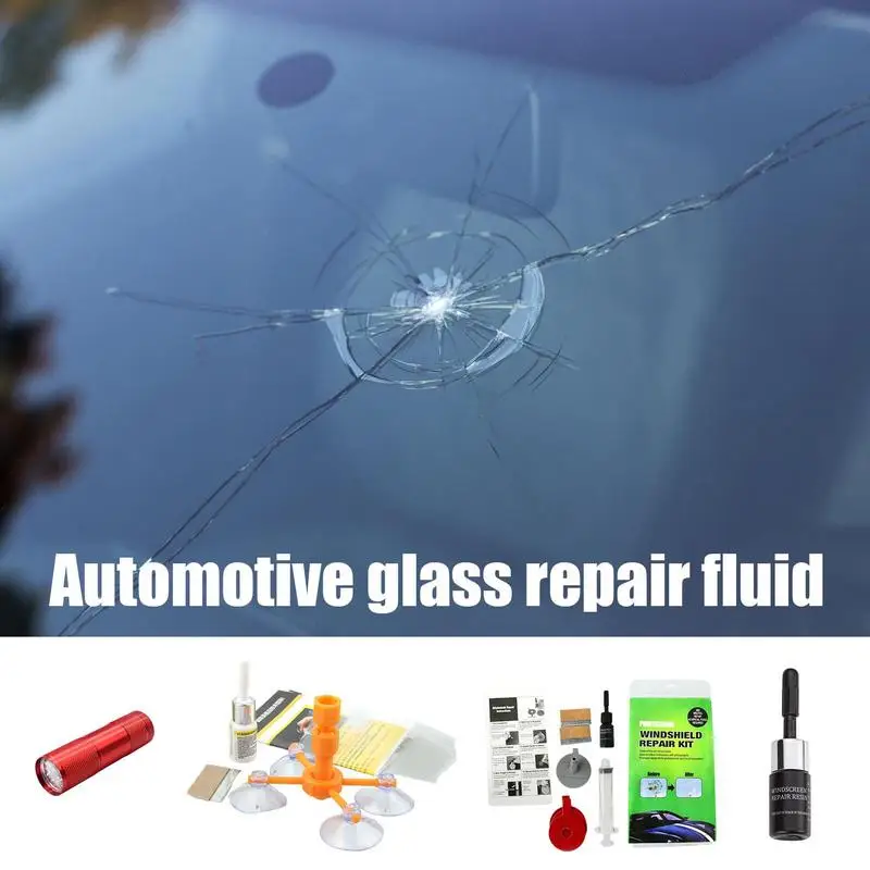 

Auto Glass Repair Fluid for Car Windshield Repairing Glue Car Window Repair Resin Kit Windscreen Scratch Crack Restore Fluid