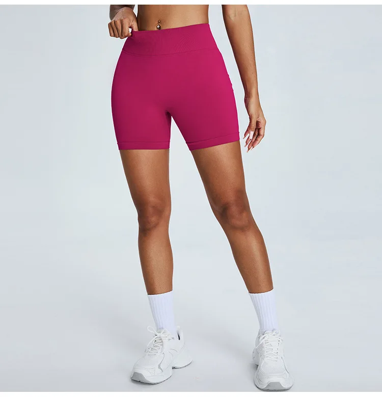 Seamless Yoga Shorts Women's Three-point High-waist Sweatpants Nude Quick-drying Fitness Yoga Clothes Gym Shorts Women Leggings