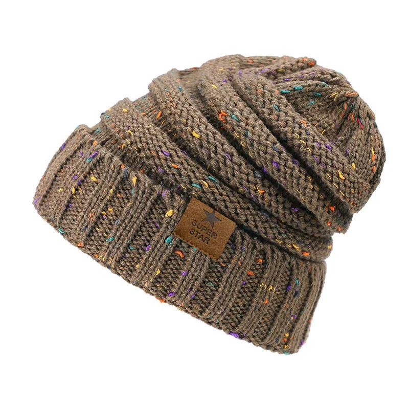 Merk superster caps dame warme winter voor dames meisjes gebreide muts dikke dames Skullies mutsen_voghion.com