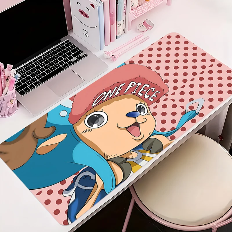 Large Mouse Pads Cute Anime Mousepads Kawaii Table Accessories Desk Mats O-one P-piece Tony Tony Chopper pc Laptop  Mouse Mats 6