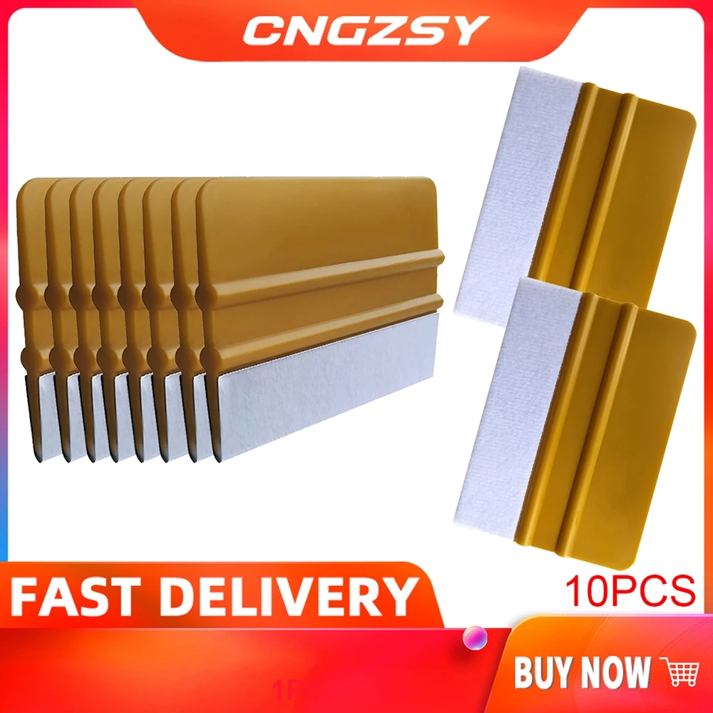 10PCS Carbon Fiber Sticker Install Plastic Scraper Window Tint Tools Vinyl Car Film Wrapping Squeegee
